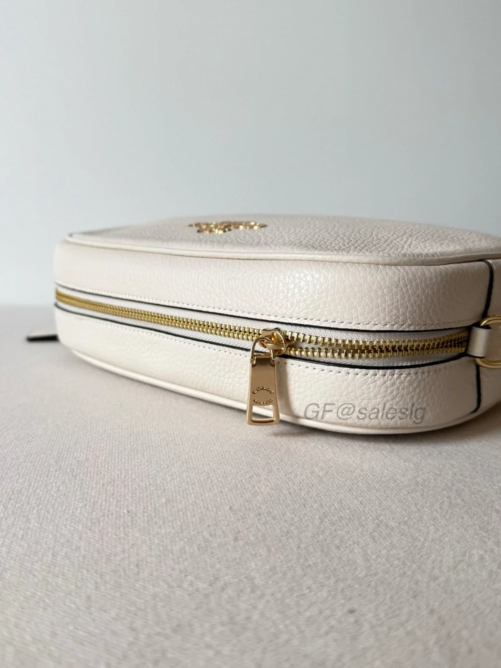 NWT Coach Detachable thicker strap Large Jamie Camera Crossbody bag Chalk White